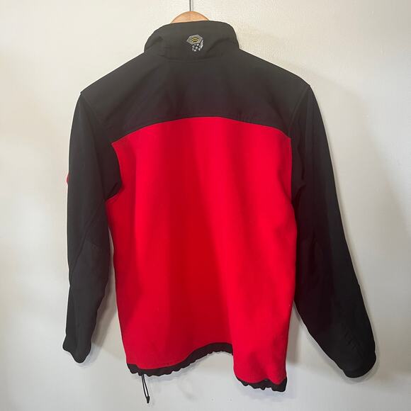 Mountain Hardwear Jacket Mens Gore Windstopper Fleece Black Red Full Zip Rain S - Picture 4 of 8